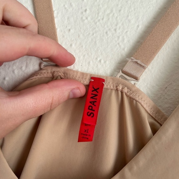 SPANX Slimplicity Nude Open Bust Tank Shapewear Smart Grip XL - Picture 2 of 7